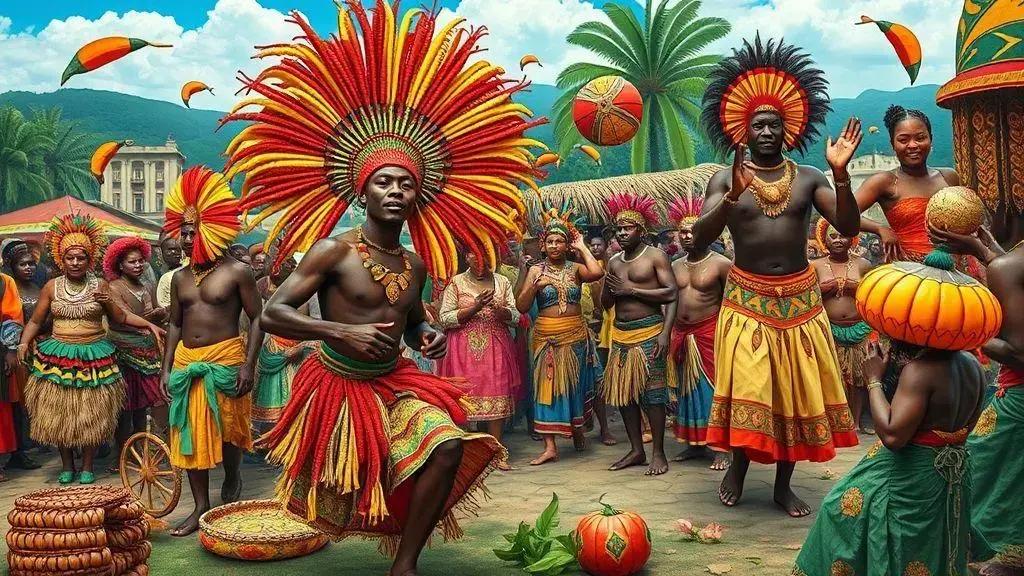 Cultura africana nas manifestações populares