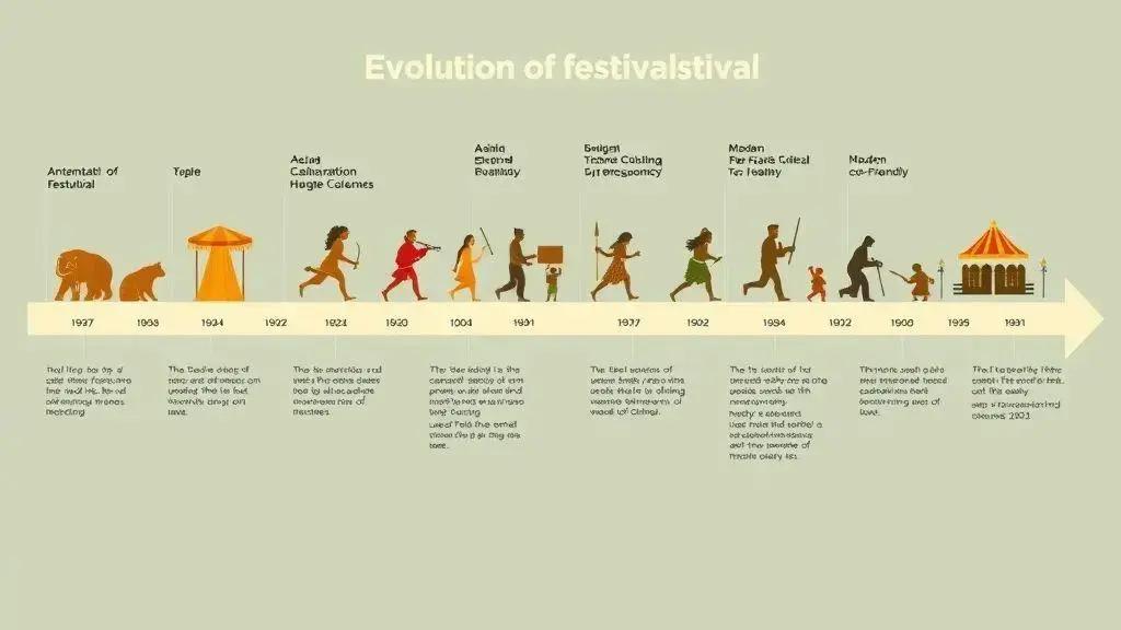 A evolução dos festivais ao longo do tempo