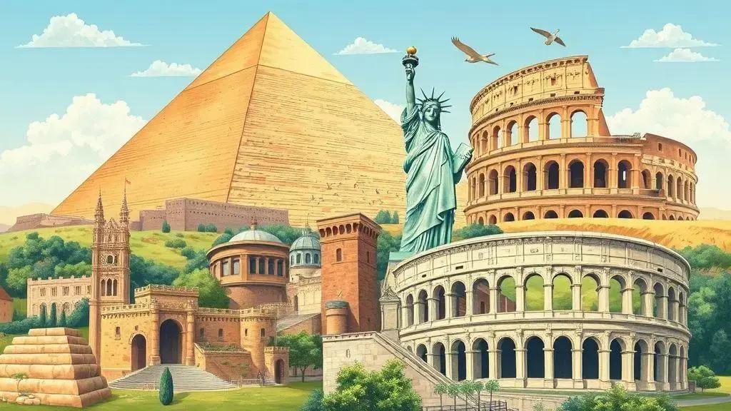 Histórias curiosas sobre cada maravilha