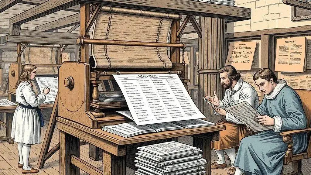 A origem da imprensa e seu impacto A origem da imprensa e seu impacto