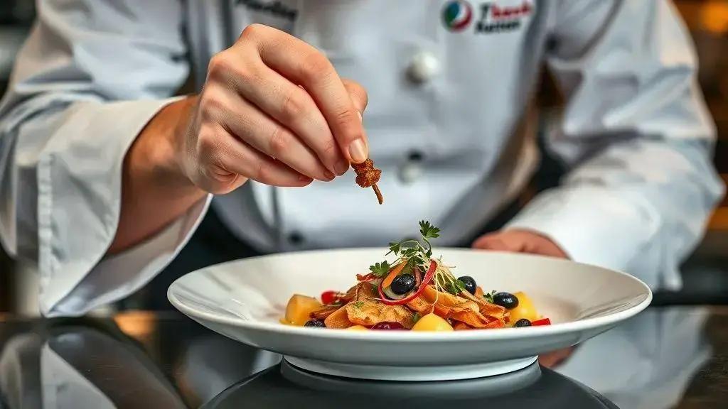 Técnicas artísticas na preparação de alimentos