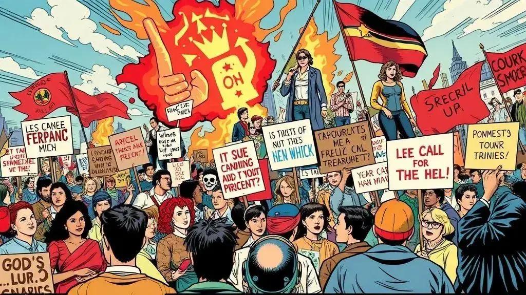 Como os quadrinhos refletem protestos sociais