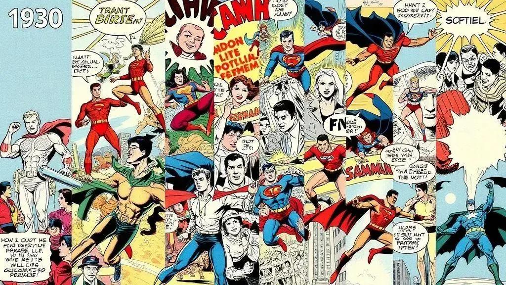 A evolução estética dos quadrinhos ao longo das décadas