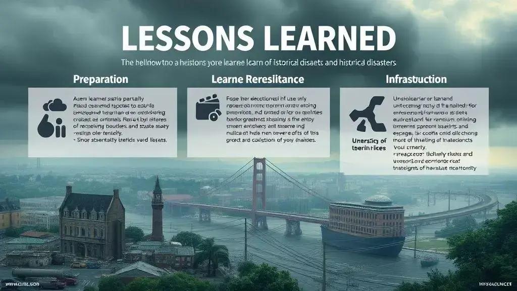 Aprendizados das catástrofes históricas Aprendizados das catástrofes históricas