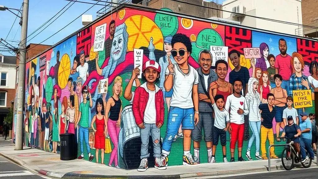 Como a arte urbana reflete a cultura popular