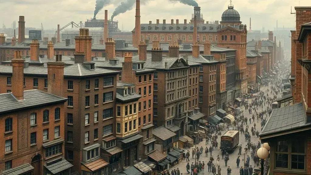 A revolução industrial e a urbanização das moradias