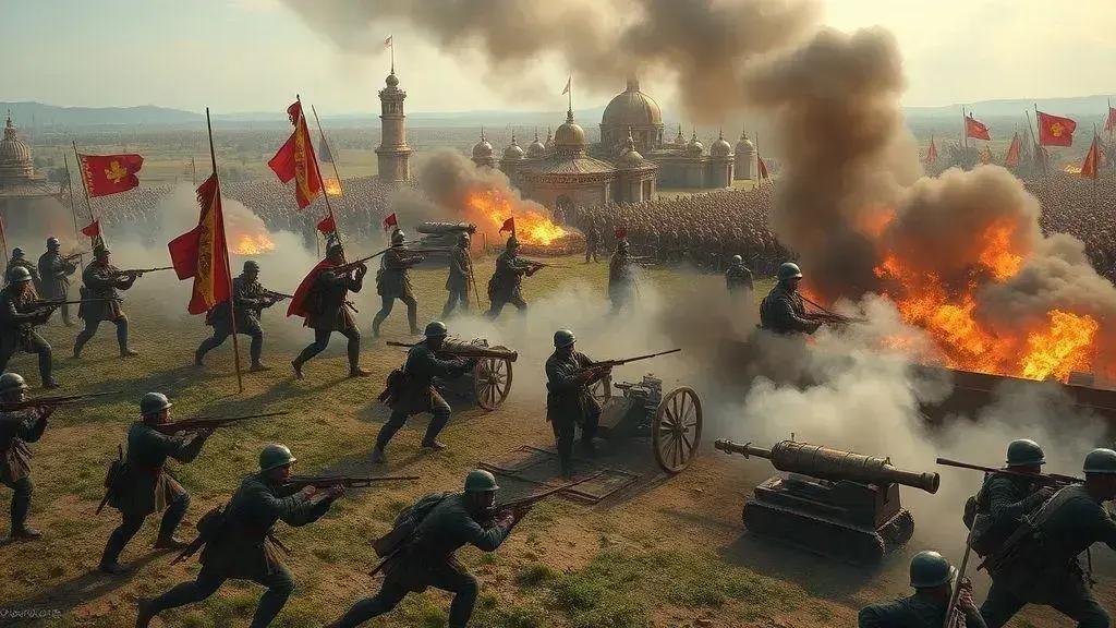 Táticas de guerra notáveis e seu impacto Táticas de guerra notáveis e seu impacto