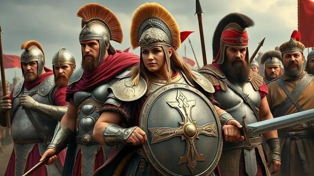 Personagens históricos que se destacaram como guerreiros Personagens históricos que se destacaram como guerreiros