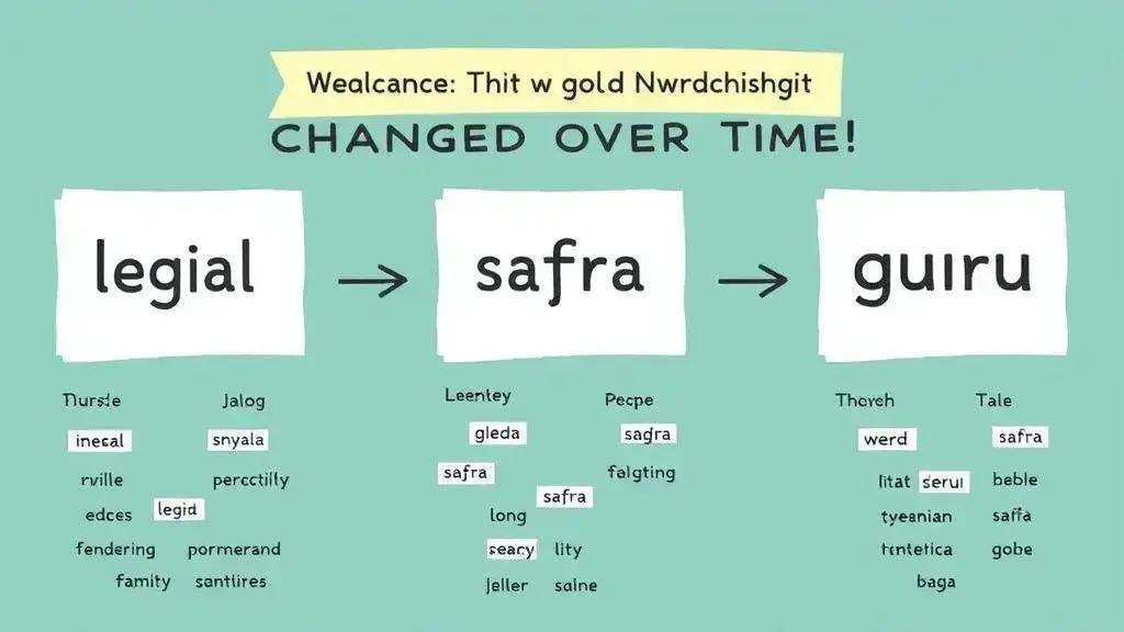 Palavras que mudaram de significado ao longo do tempo