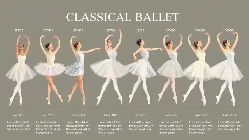 Como o balé clássico evolui ao longo dos anos