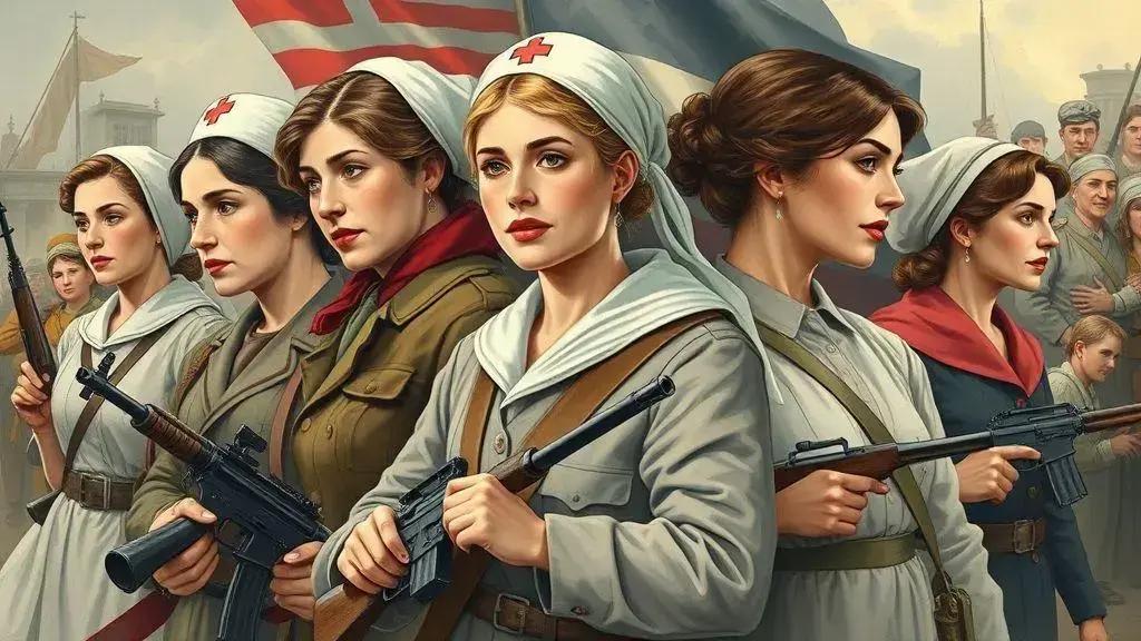 Papéis das mulheres em guerras e revoluções Papéis das mulheres em guerras e revoluções