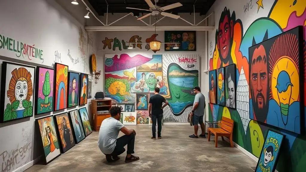Como as galerias promovem a arte urbana